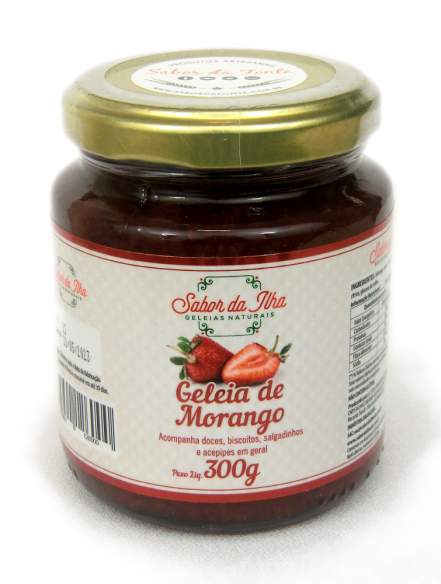 geleia de morango sabor da ilha